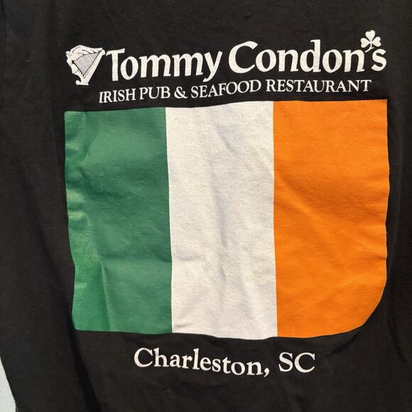 Tommy Condon’s Shirt Women M Black Skinny Tee Charleston Irish Pub St Patrick’s - Picture 4 of 10